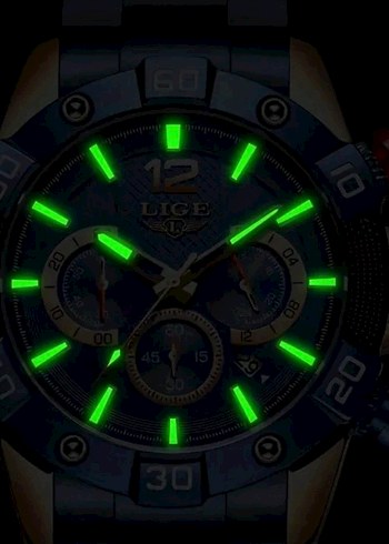 SIFIR KUTUSUNDA, ORJİNAL LİGE KRONOGRAF KOL SAATİ - Görsel 4