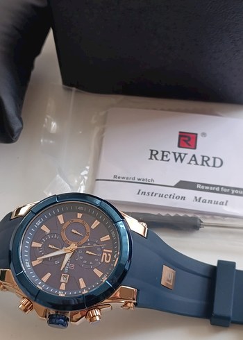 SIFIR KUTUSUNDA, ORJİNAL REWARD KRONOGRAF KOL SAATİ - Görsel 11