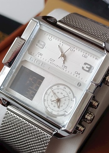 SIFIR KUTUSUNDA, ORJİNAL LİGE ANALOG ve DİJİTAL KOL SAATİ - Görsel 6