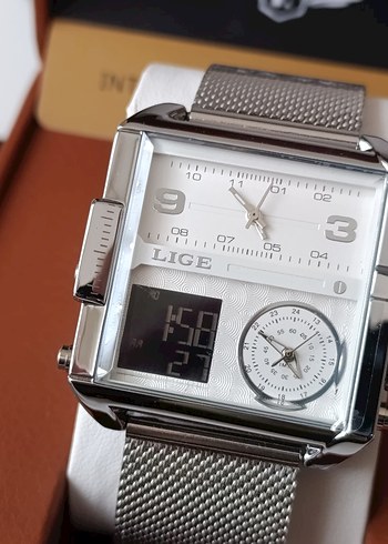 SIFIR KUTUSUNDA, ORJİNAL LİGE ANALOG ve DİJİTAL KOL SAATİ - Görsel 2