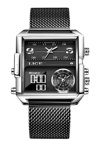 SIFIR KUTUSUNDA, ORJİNAL LİGE ANALOG ve DİJİTAL KOL SAATİ - Görsel 3