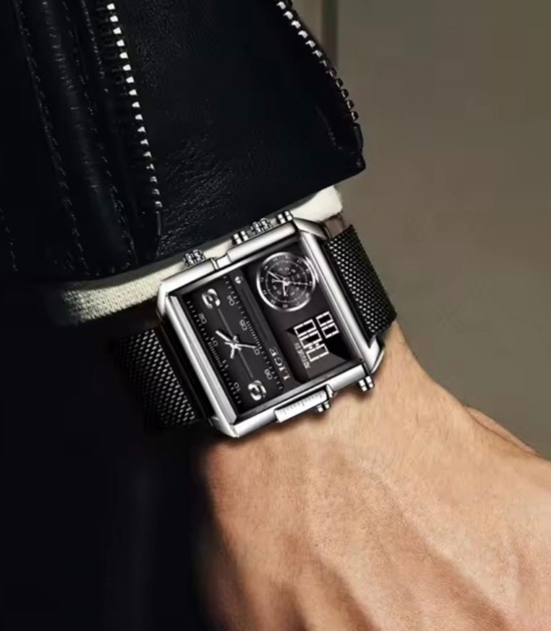 SIFIR KUTUSUNDA, ORJİNAL LİGE ANALOG ve DİJİTAL KOL SAATİ - Görsel 2