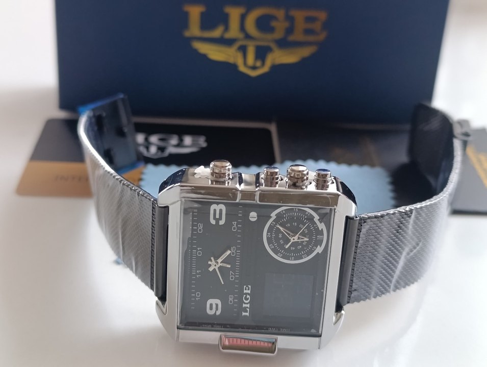 SIFIR KUTUSUNDA, ORJİNAL LİGE ANALOG ve DİJİTAL KOL SAATİ - Görsel 4