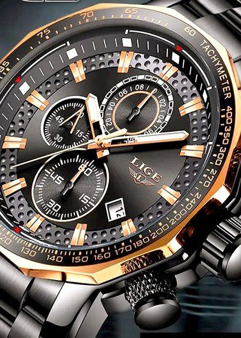 SIFIR KUTUSUNDA, ORJİNAL LİGE KRONOGRAF KOL SAATİ - Görsel 4