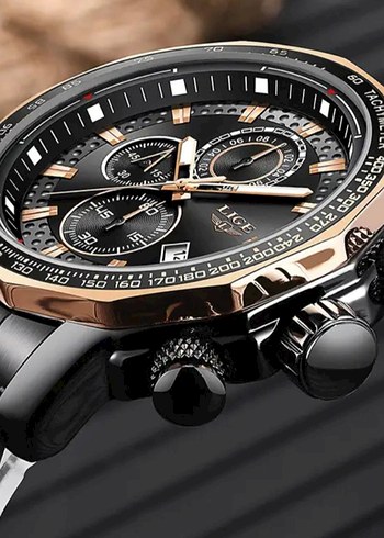 SIFIR KUTUSUNDA, ORJİNAL LİGE KRONOGRAF KOL SAATİ - Görsel 3