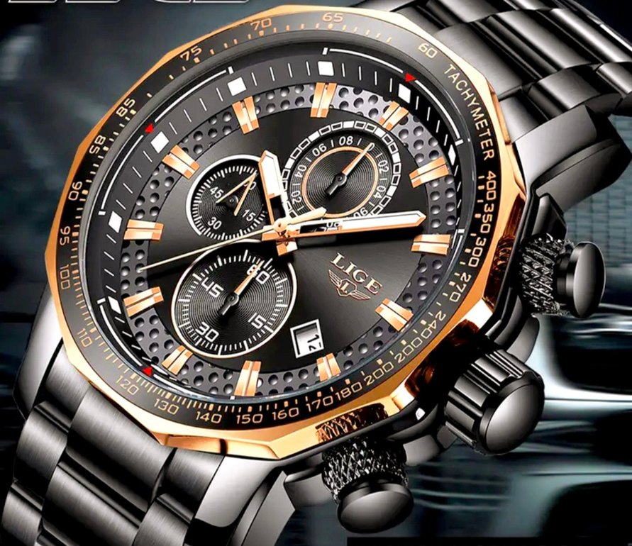 SIFIR KUTUSUNDA, ORJİNAL LİGE KRONOGRAF KOL SAATİ - Görsel 4