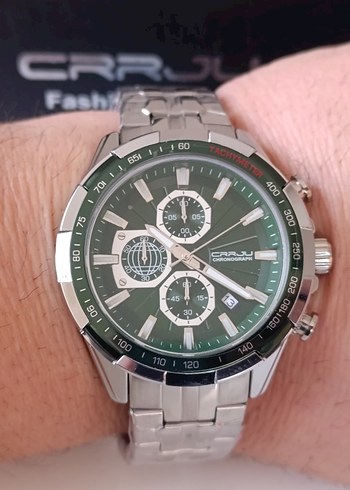 SIFIR KUTUSUNDA, ORJİNAL CRRJU KRONOGRAF KOL SAATİ - Görsel 5