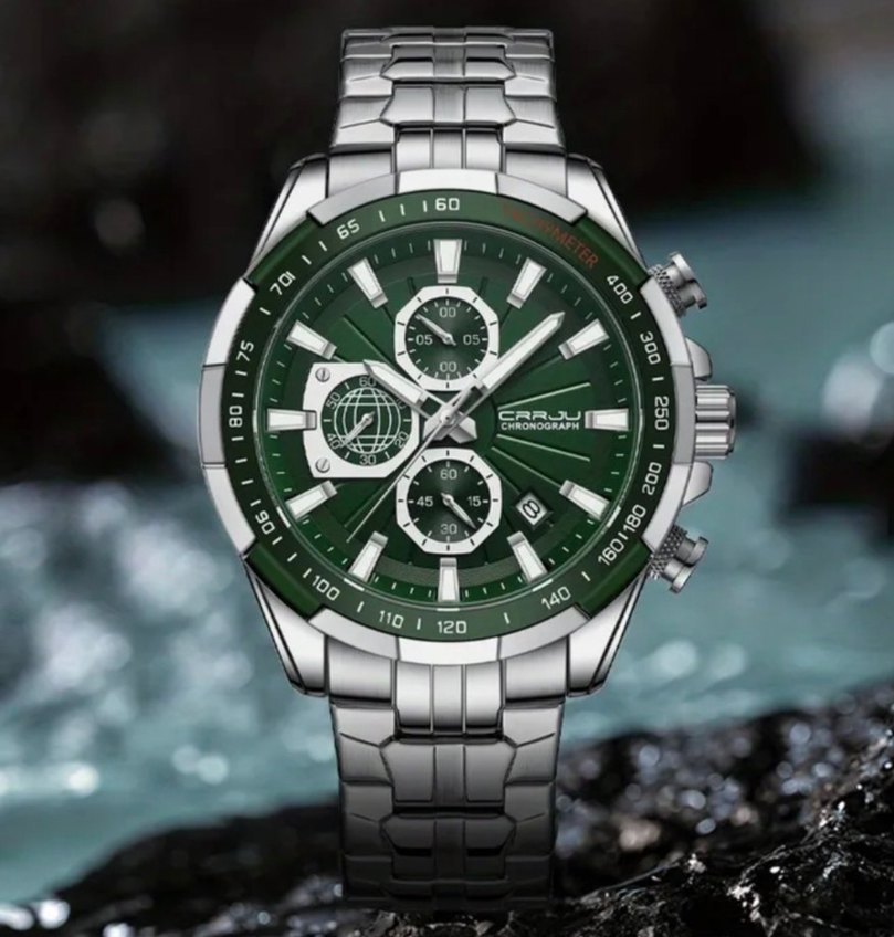SIFIR KUTUSUNDA, ORJİNAL CRRJU KRONOGRAF KOL SAATİ - Görsel 2