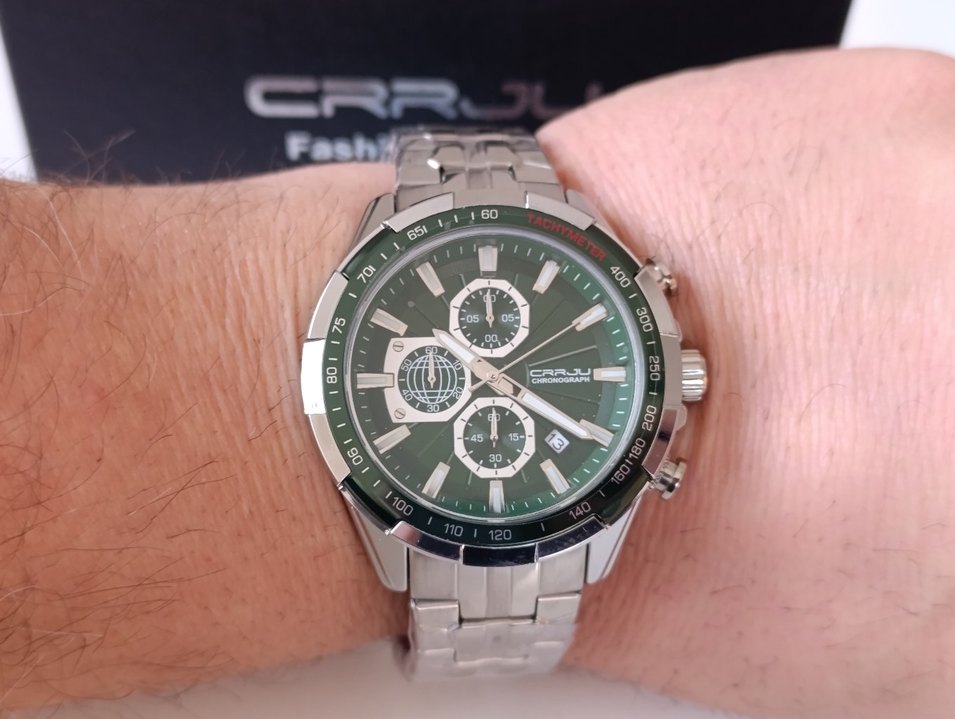 SIFIR KUTUSUNDA, ORJİNAL CRRJU KRONOGRAF KOL SAATİ - Görsel 5