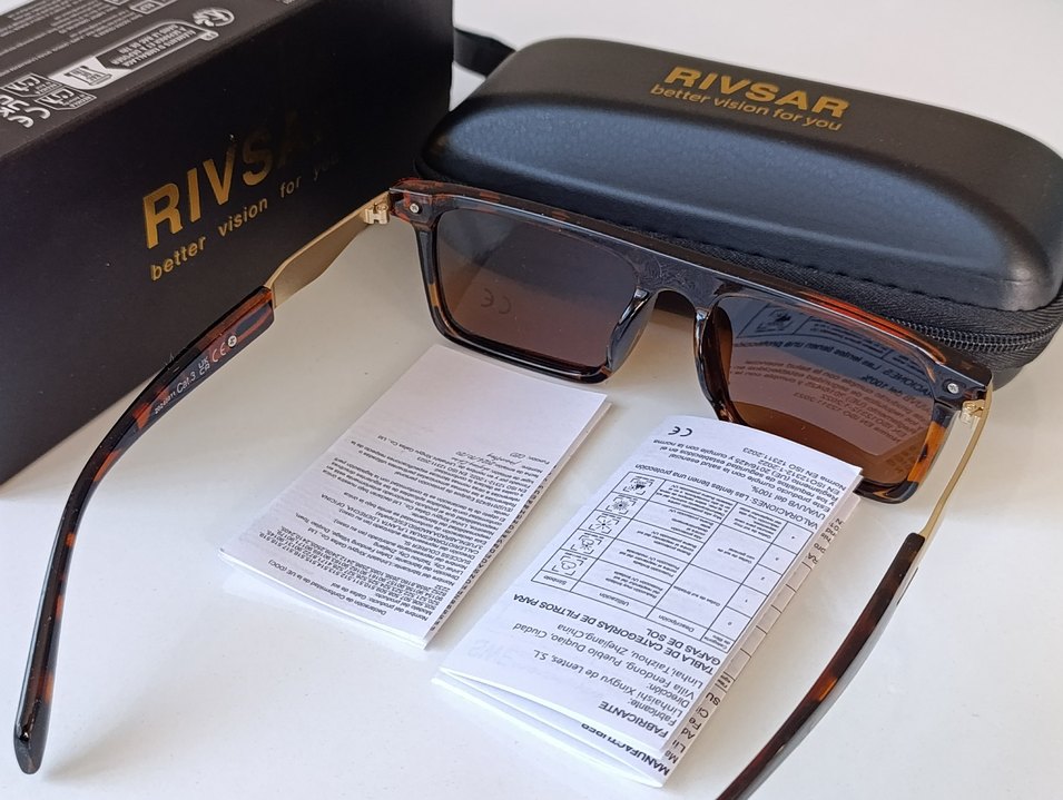 SIFIR KUTUSUNDA, ORJİNAL RİVSAR POLARİZE, UV400 GÜNEŞ GÖZLÜĞÜ - Görsel 3