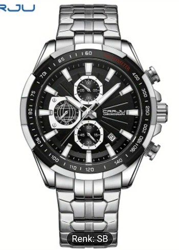 SIFIR KUTUSUNDA, ORJİNAL CRRJU KRONOGRAF KOL SAATİ - Görsel 4