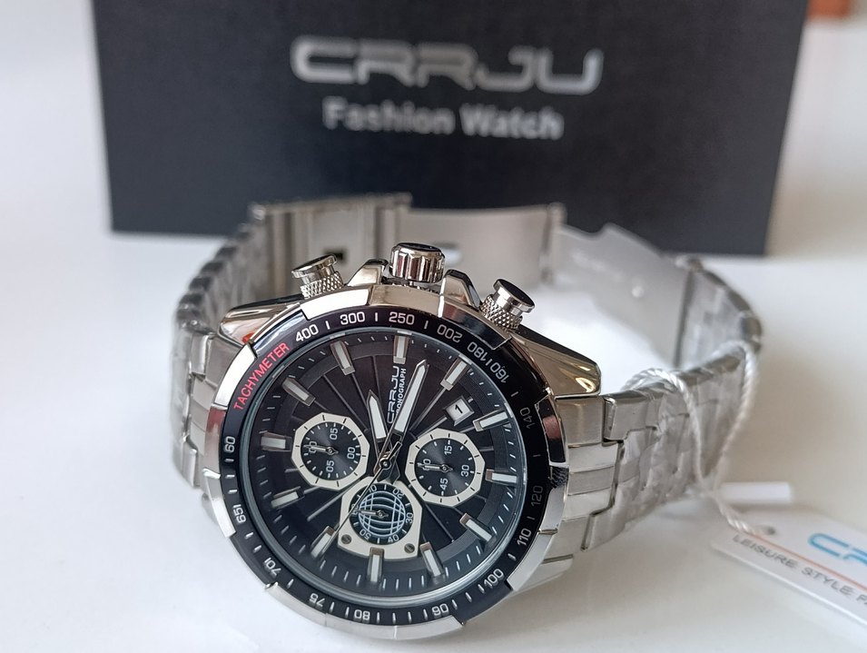 SIFIR KUTUSUNDA, ORJİNAL CRRJU KRONOGRAF KOL SAATİ - Görsel 5