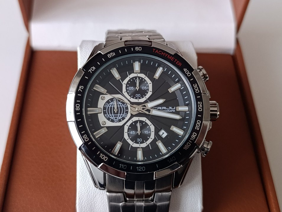 SIFIR KUTUSUNDA, ORJİNAL CRRJU KRONOGRAF KOL SAATİ - Görsel 3