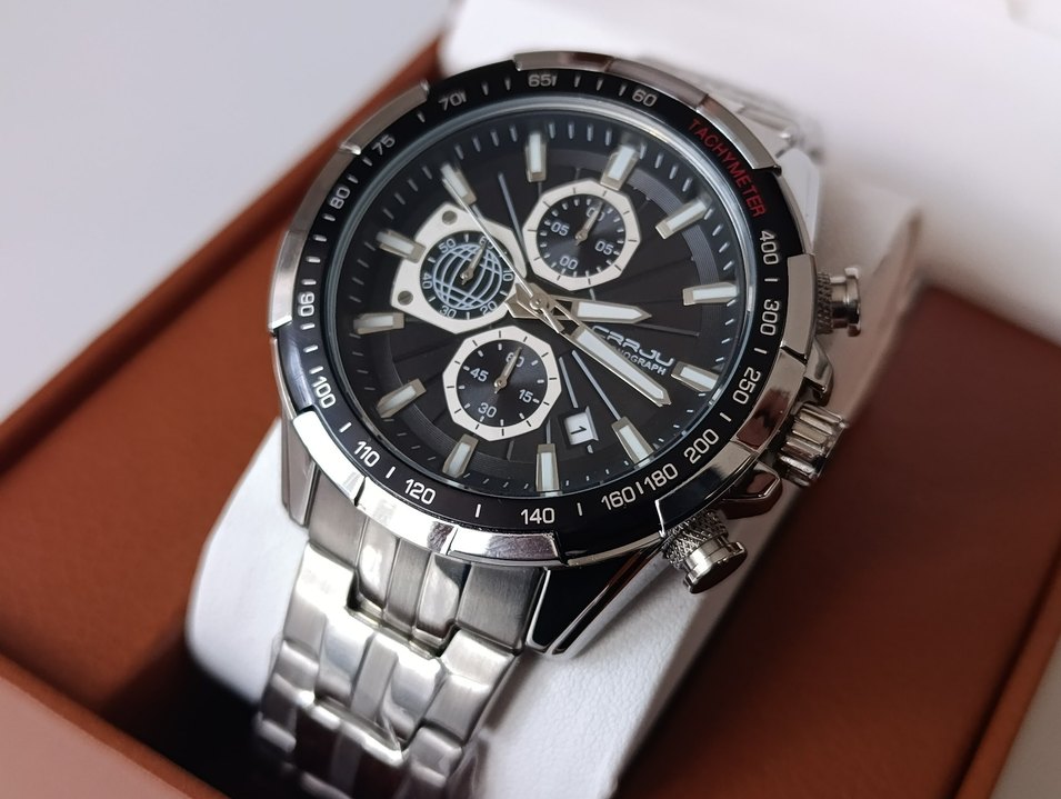 SIFIR KUTUSUNDA, ORJİNAL CRRJU KRONOGRAF KOL SAATİ - Görsel 2