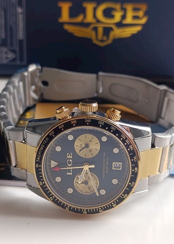 SIFIR KUTUSUNDA, ORJİNAL LİGE KRONOGRAF KOL SAATİ - Görsel 7