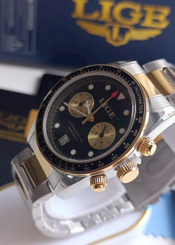 SIFIR KUTUSUNDA, ORJİNAL LİGE KRONOGRAF KOL SAATİ - Görsel 8