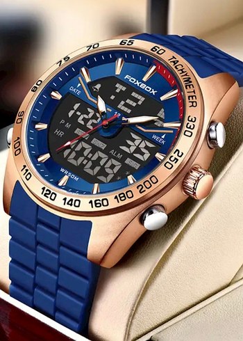 SIFIR KUTUSUNDA, ORJİNAL FOXBOX DİJİTAL ve ANALOG KOL SAATİ - Görsel 2