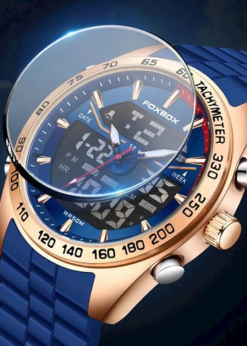 SIFIR KUTUSUNDA, ORJİNAL FOXBOX DİJİTAL ve ANALOG KOL SAATİ - Görsel 10