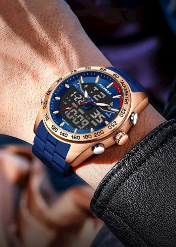 SIFIR KUTUSUNDA, ORJİNAL FOXBOX DİJİTAL ve ANALOG KOL SAATİ - Görsel 8