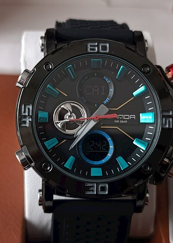 SIFIR KUTUDA, ORJİNAL SANDA DİJİTAL ve ANALOG KOL SAATİ - Görsel 6