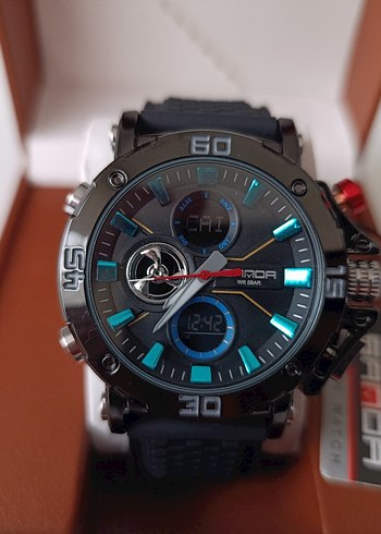 SIFIR KUTUDA, ORJİNAL SANDA DİJİTAL ve ANALOG KOL SAATİ - Görsel 10