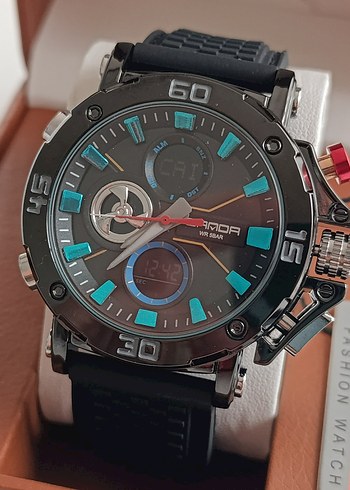 SIFIR KUTUDA, ORJİNAL SANDA DİJİTAL ve ANALOG KOL SAATİ - Görsel 2