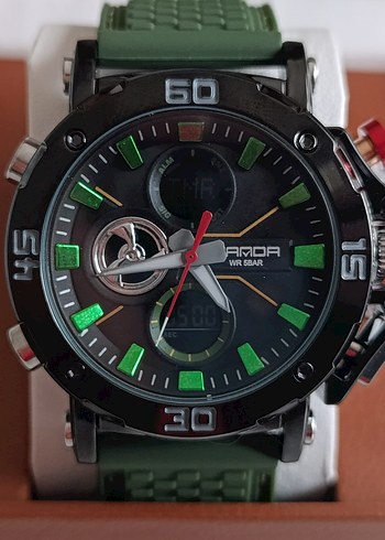 SIFIR KUTUSUNDA, ORJİNAL SANDA DİJİTAL ve ANALOG KOL SAATİ - Görsel 2