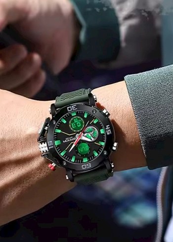 SIFIR KUTUSUNDA, ORJİNAL SANDA DİJİTAL ve ANALOG KOL SAATİ - Görsel 10