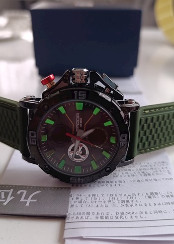 SIFIR KUTUSUNDA, ORJİNAL SANDA DİJİTAL ve ANALOG KOL SAATİ - Görsel 6