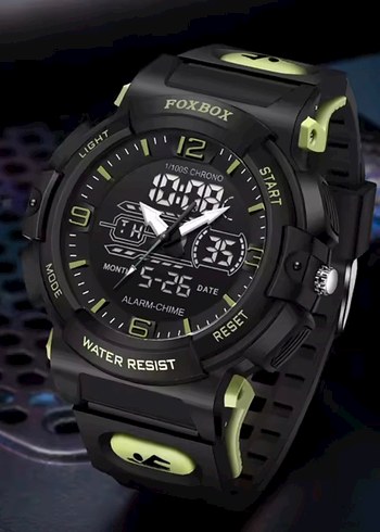 SIFIR KUTUSUNDA, ORJİNAL FOXBOX DİJİTAL ve ANALOG KOL SAATİ - Görsel 3