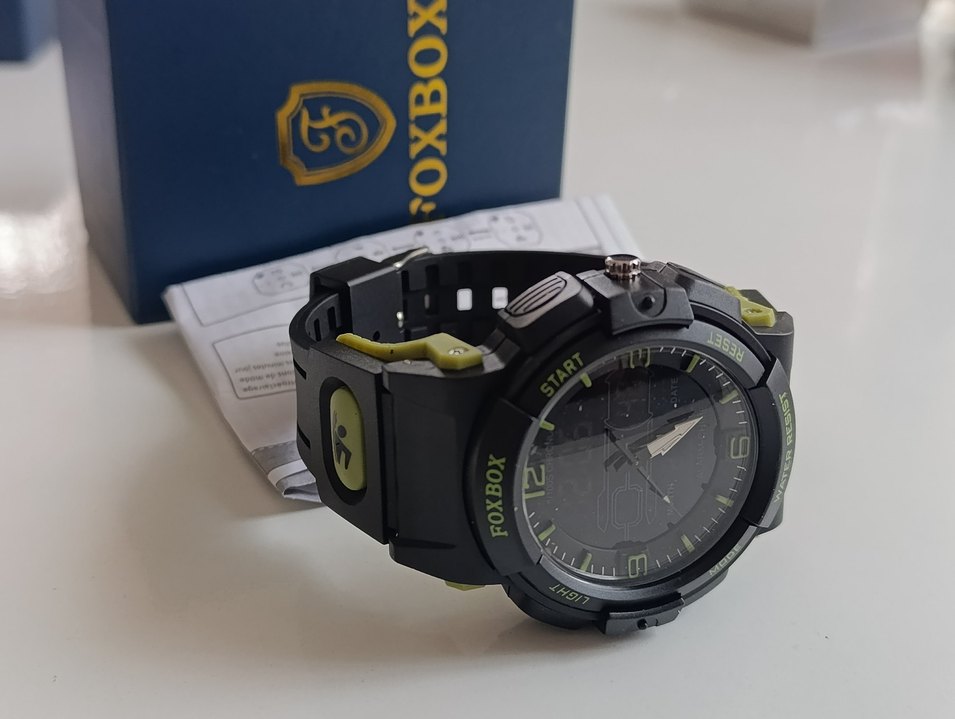 SIFIR KUTUSUNDA, ORJİNAL FOXBOX DİJİTAL ve ANALOG KOL SAATİ - Görsel 5