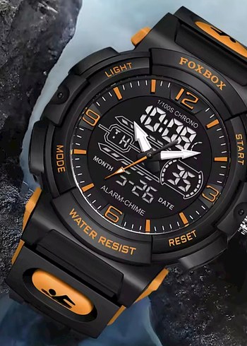 SIFIR KUTUSUNDA, ORJİNAL FOXBOX DİJİTAL ve ANALOG KOL SAATİ - Görsel 2