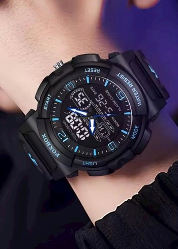 SIFIR KUTUSUNDA, ORJİNAL FOXBOX DİJİTAL ve ANALOG KOL SAATİ - Görsel 3