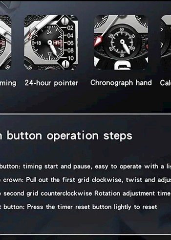 SIFIR KUTUSUNDA, ORJİNAL OFNS KRONOGRAF KOL SAATİ - Görsel 11