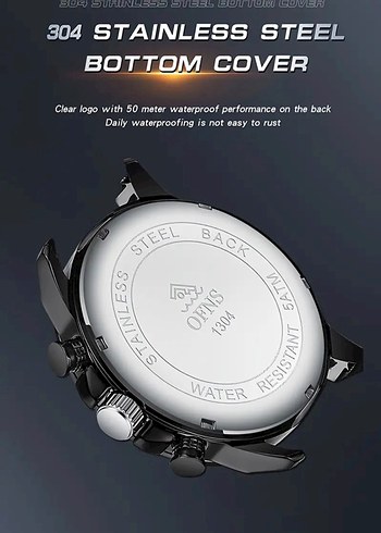 SIFIR KUTUSUNDA, ORJİNAL OFNS KRONOGRAF KOL SAATİ - Görsel 5