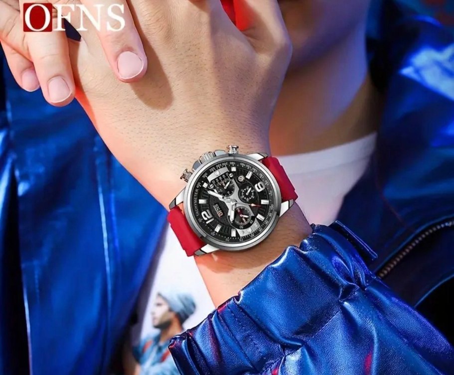 SIFIR KUTUSUNDA, ORJİNAL OFNS KRONOGRAF KOL SAATİ - Görsel 4