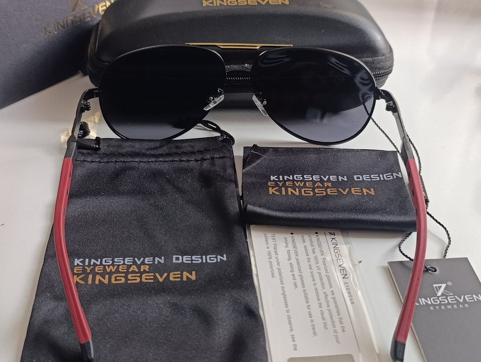 SIFIR KUTUSUNDA, ORJİNAL KİNGSEVEN POLARİZE,UV400 GÜNEŞ GÖZLÜĞÜ - Görsel 3