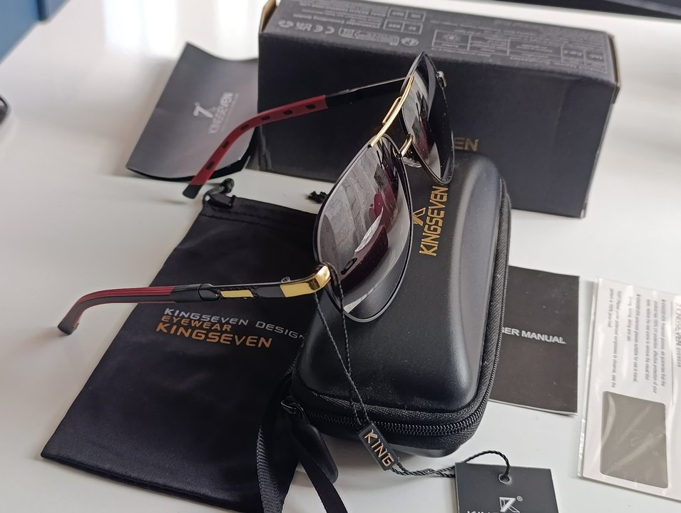 SIFIR KUTUSUNDA, ORJİNAL KİNGSEVEN POLARİZE,UV400 GÜNEŞ GÖZLÜĞÜ - Görsel 2