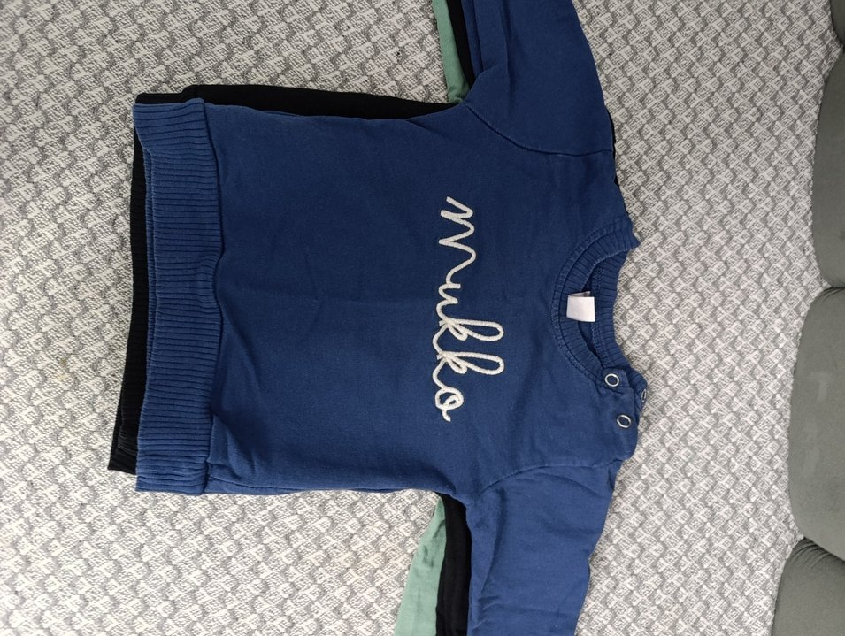 Erkek Çocuk Mavi Baskılı Triko Sweatshirt - Görsel 4