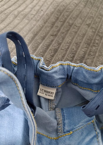 Kız Çocuk Açık Mavi Fırfırlı Denim Etek - Görsel 2