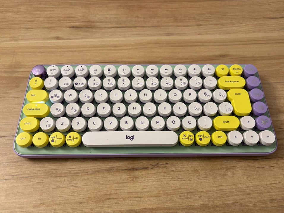 Logitech Popkeys Mekanik Emoji klavye - Görsel 2