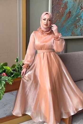 Somon , Yavruağzı Rengi Kullanılmamış Temiz 38-40 Beden Tesettür