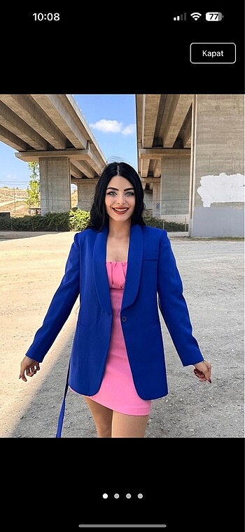Bağlamali Blazer