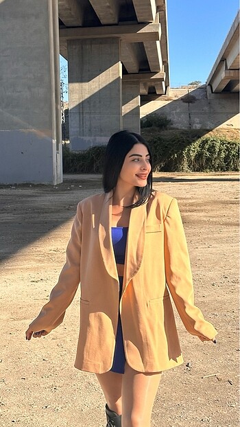 Kuşaklı blazer