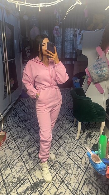 m Beden pembe Renk Pembe tulum