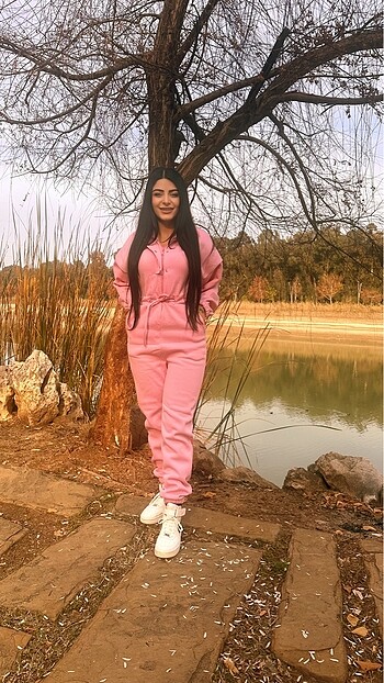 Diğer Pembe tulum