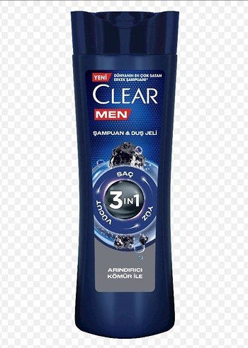Clear Men 3ü1 Arada Mentollü Şampuan ve Duş Jeli - Görsel 2