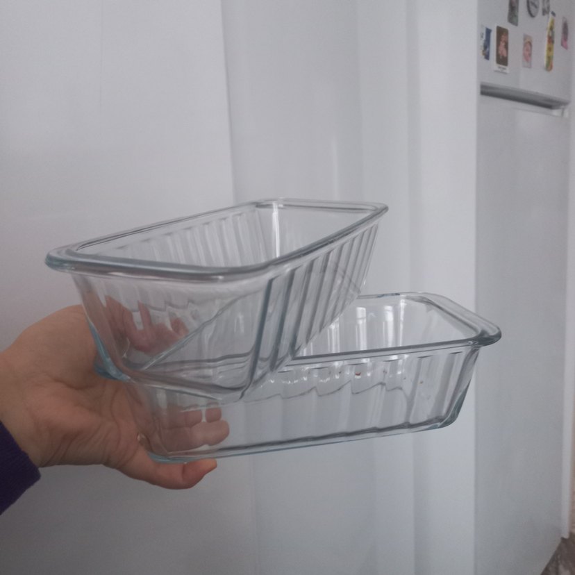 Cam Dikdörtgen Kek Kalıpları 2'li Set - Görsel 2