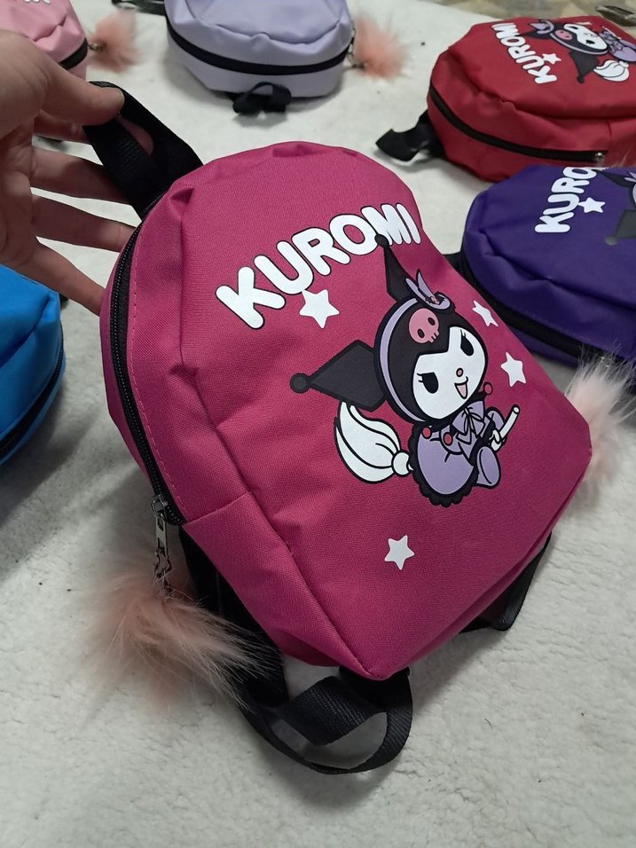 Renkli Kuromi Baskılı Çocuk Okul Çantası - Görsel 2