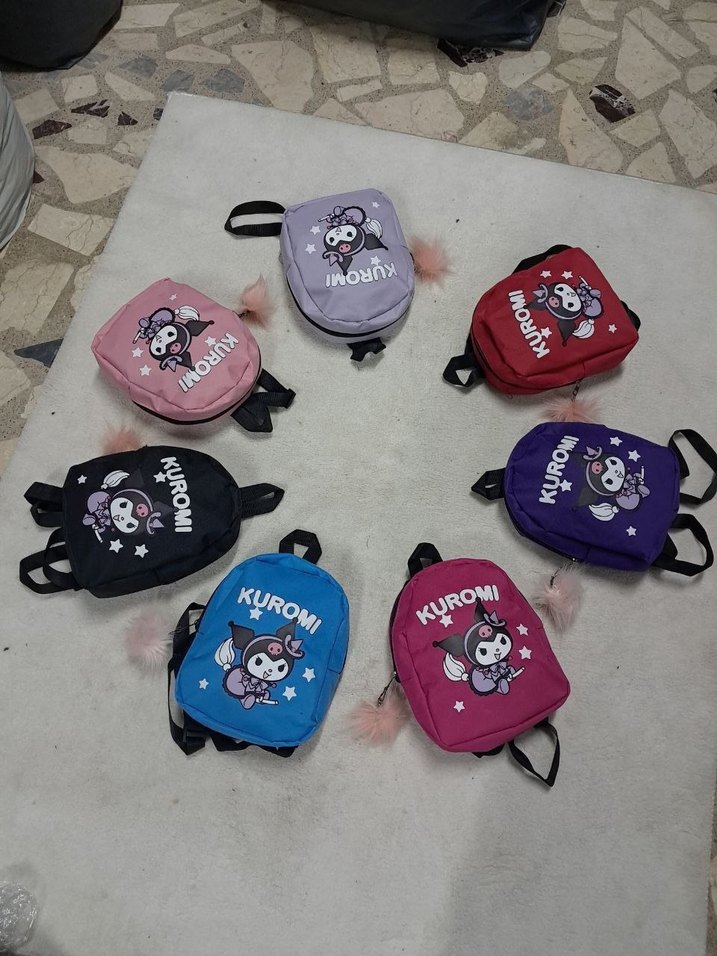 Renkli Pembe Kurom Çocuk Okul Çantası - Görsel 2